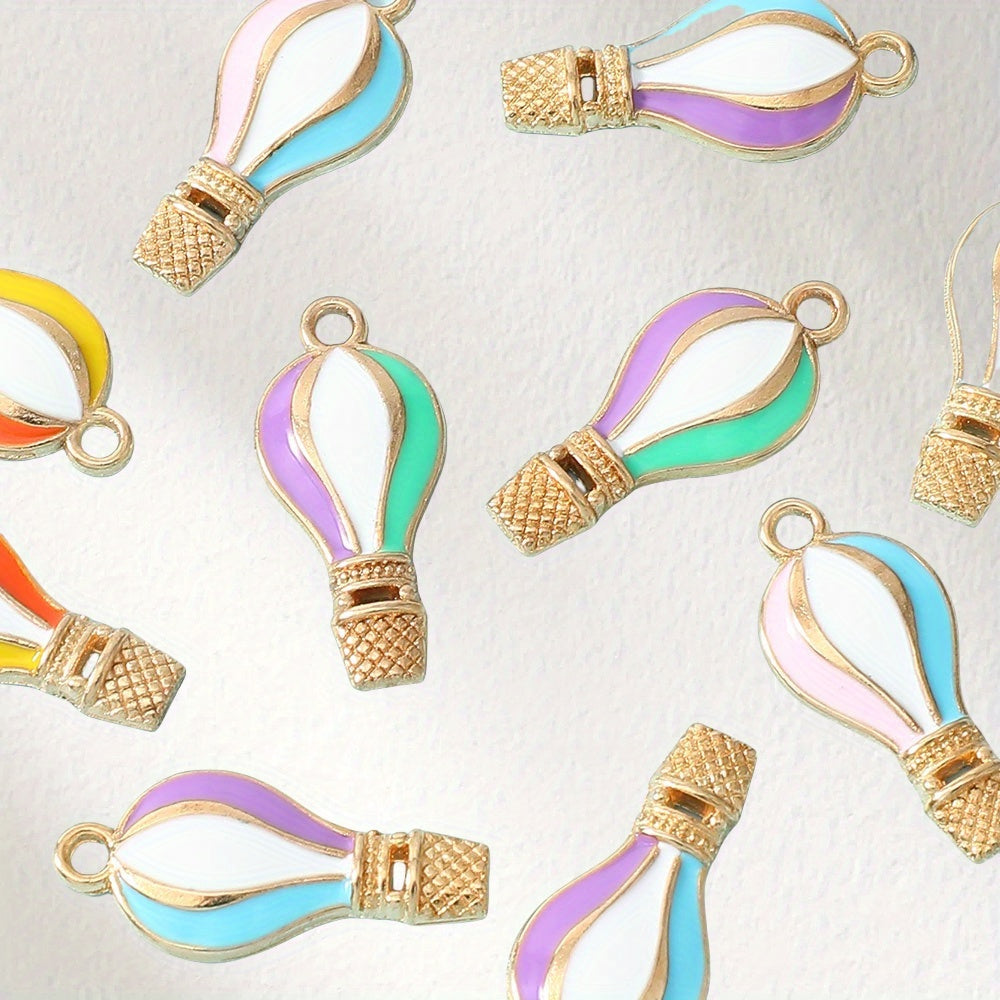 Hot Air Balloon Drip Pendant Charms