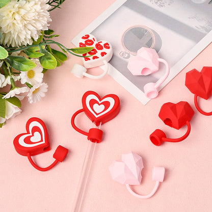 29x34 mm PVC Love Straw Caps