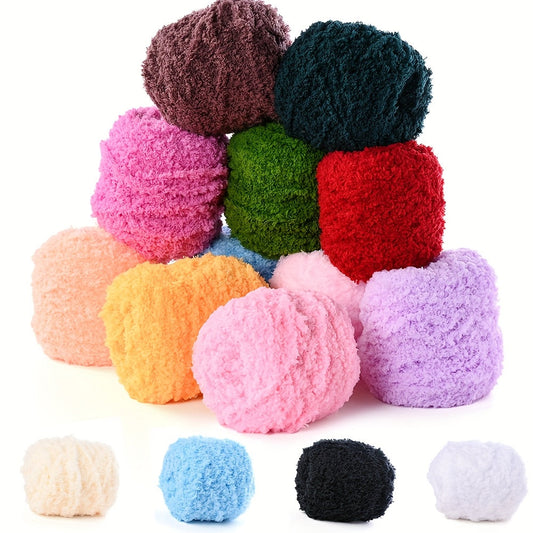 1 Roll 70m 6mm Super Soft Fluffy Plush Yarn
