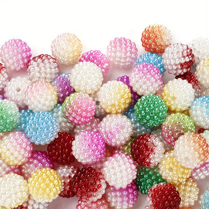 200pcs 12mm Two-Color Bayberry Ball Acrylic Beads