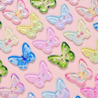 Spring Butterfly Print Sewing Buttons