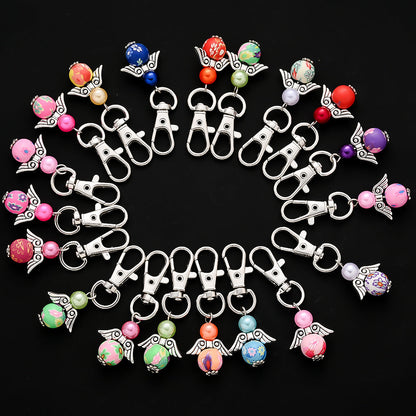 24PCS Random Mix Angel Mini Keychain Set