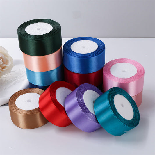 Multicolor Glossy Fabric Ribbon
