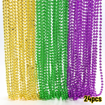 Mardi Gras Carnival Beaded Necklaces