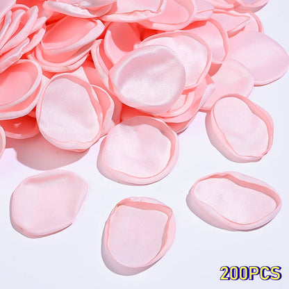 Pink Polyester Rose Petals
