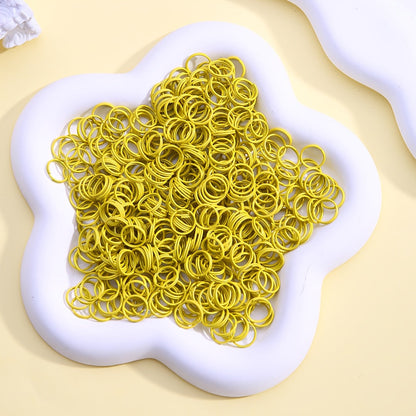 100-Piece 8 mm Alloy Double Open Jump Rings