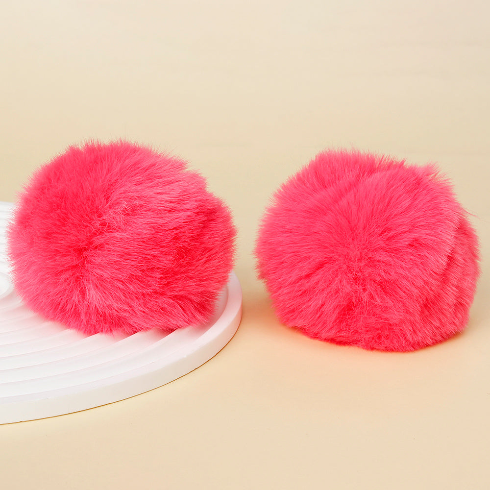 Fashion Multicolored Faux Rabbit Fur Plush Balls