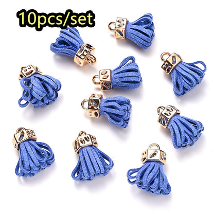 Fashion Mini Colorful Fringe with Golden Cap