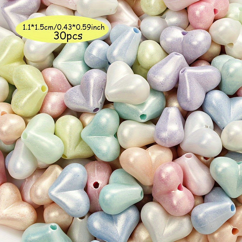 10/20/30/50/100/200pcs Macaron Color Acrylic Beads