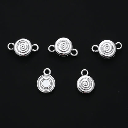 Golden and White Candy-Shaped Magnetic Jewelry Clasps