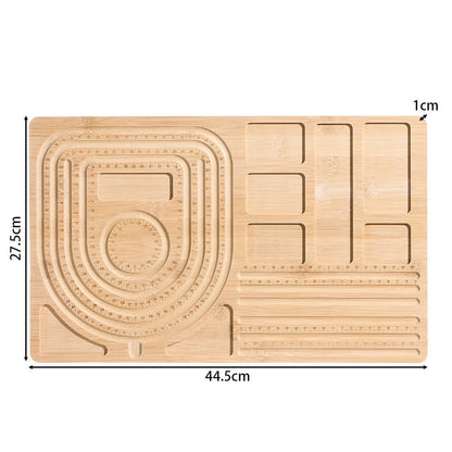 Wooden Beaded Jewelry Making Tray