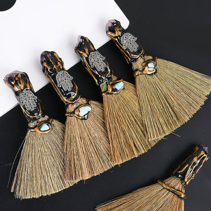 Crystal Broom Pendant