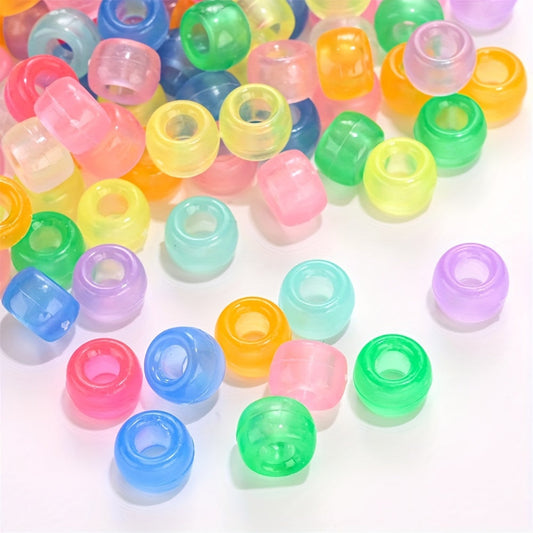 Luminous Acrylic Oval Beads