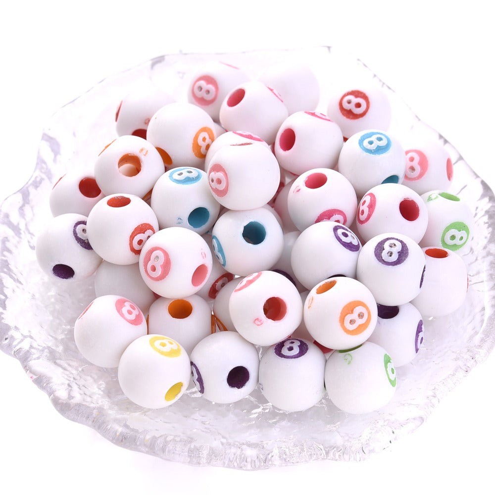 50pcs 39 Styles Mixed Sports Ball Beads