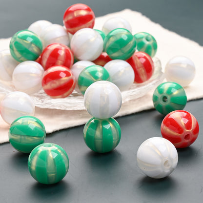 10pcs 16mm Christmas Design Acrylic Beads