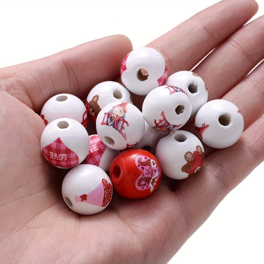 Love Bear Wooden Beads