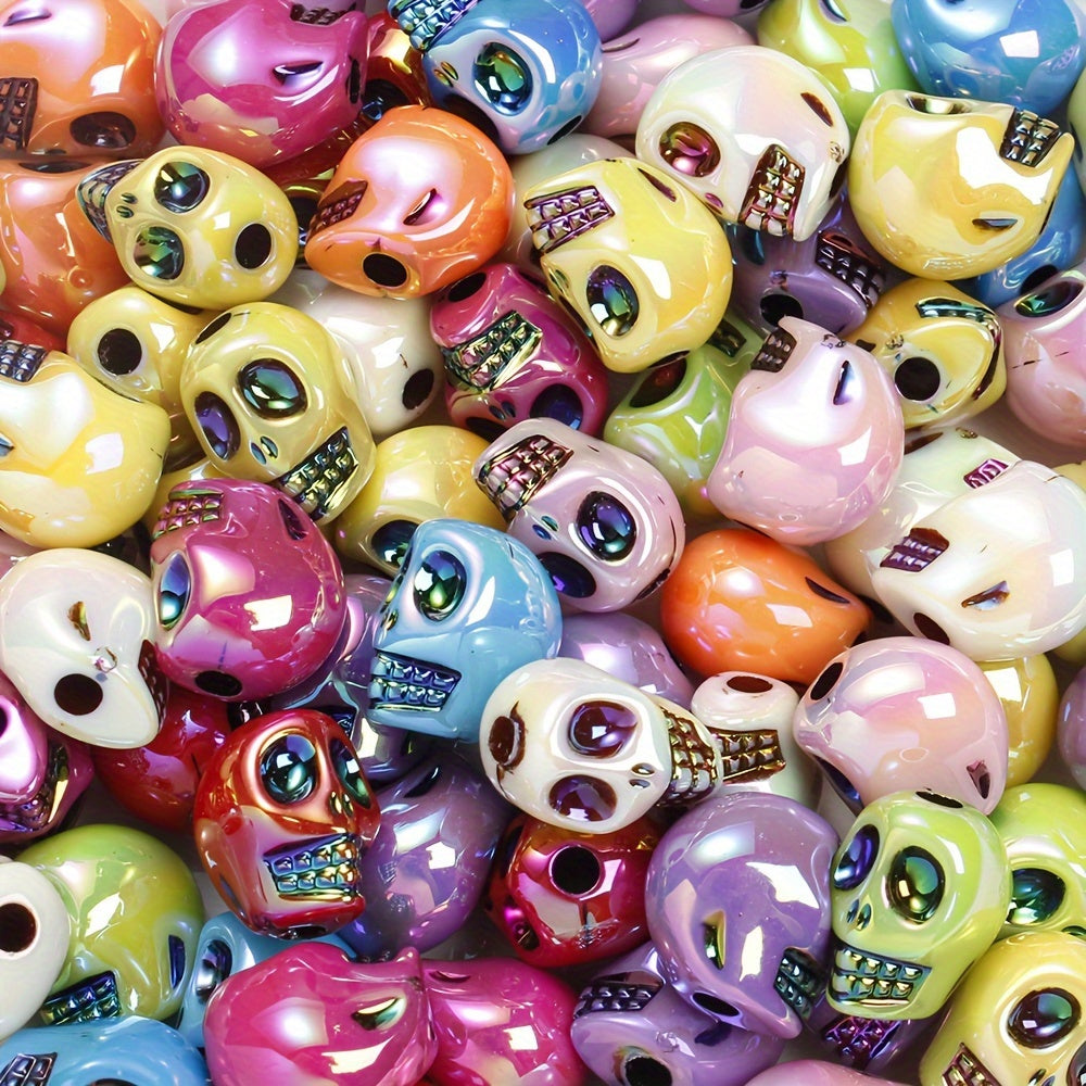 Skull Shaped Acrylic Beads