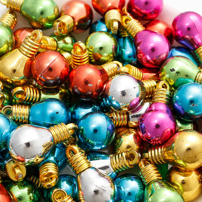 10PCS 6–28mm Light Bulb Shape Resin Pendant Set