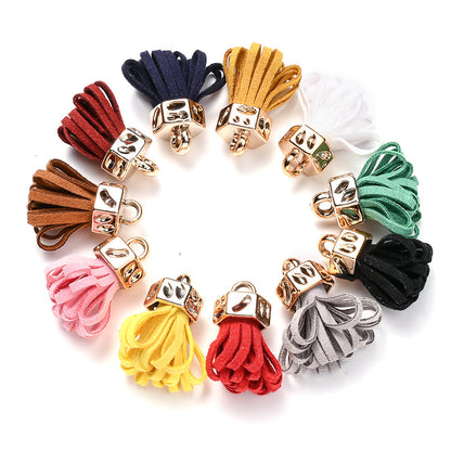 Fashion Mini Colorful Fringe with Golden Cap