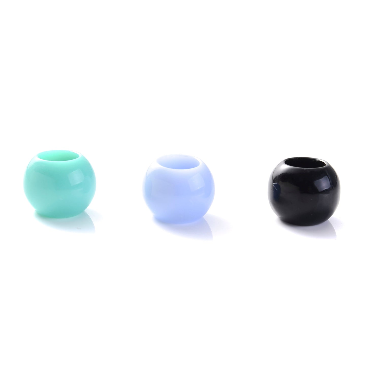 50pcs 9x12mm Colorful Acrylic Large Hole Beads