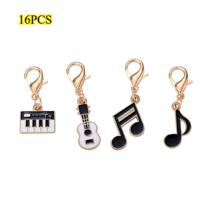 Music-Themed Alloy Pendant Charms