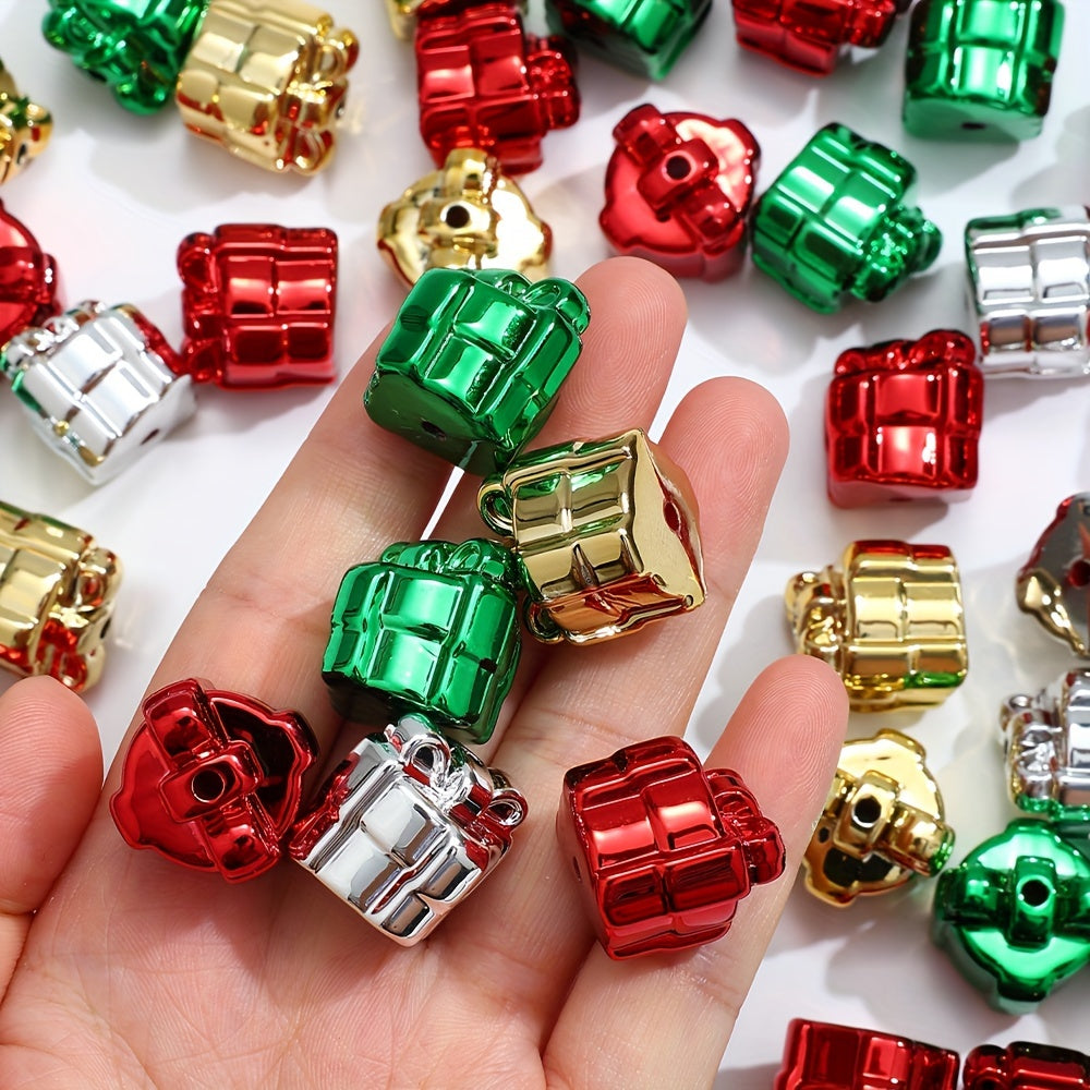 Gift Box Shape Acrylic Beads