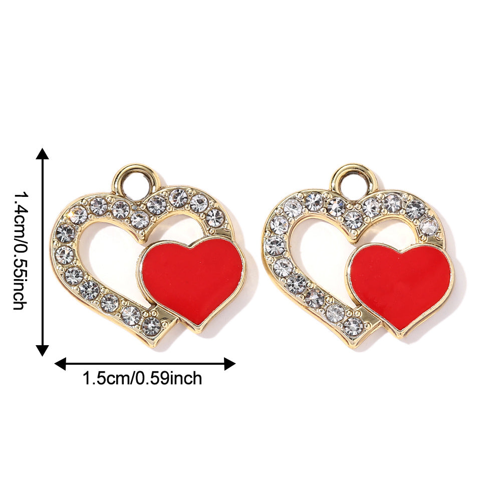 Valentine’s Day Heart Alloy Pendants