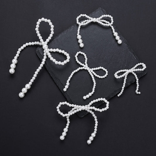 Faux Pearl Bowknot Embellishments