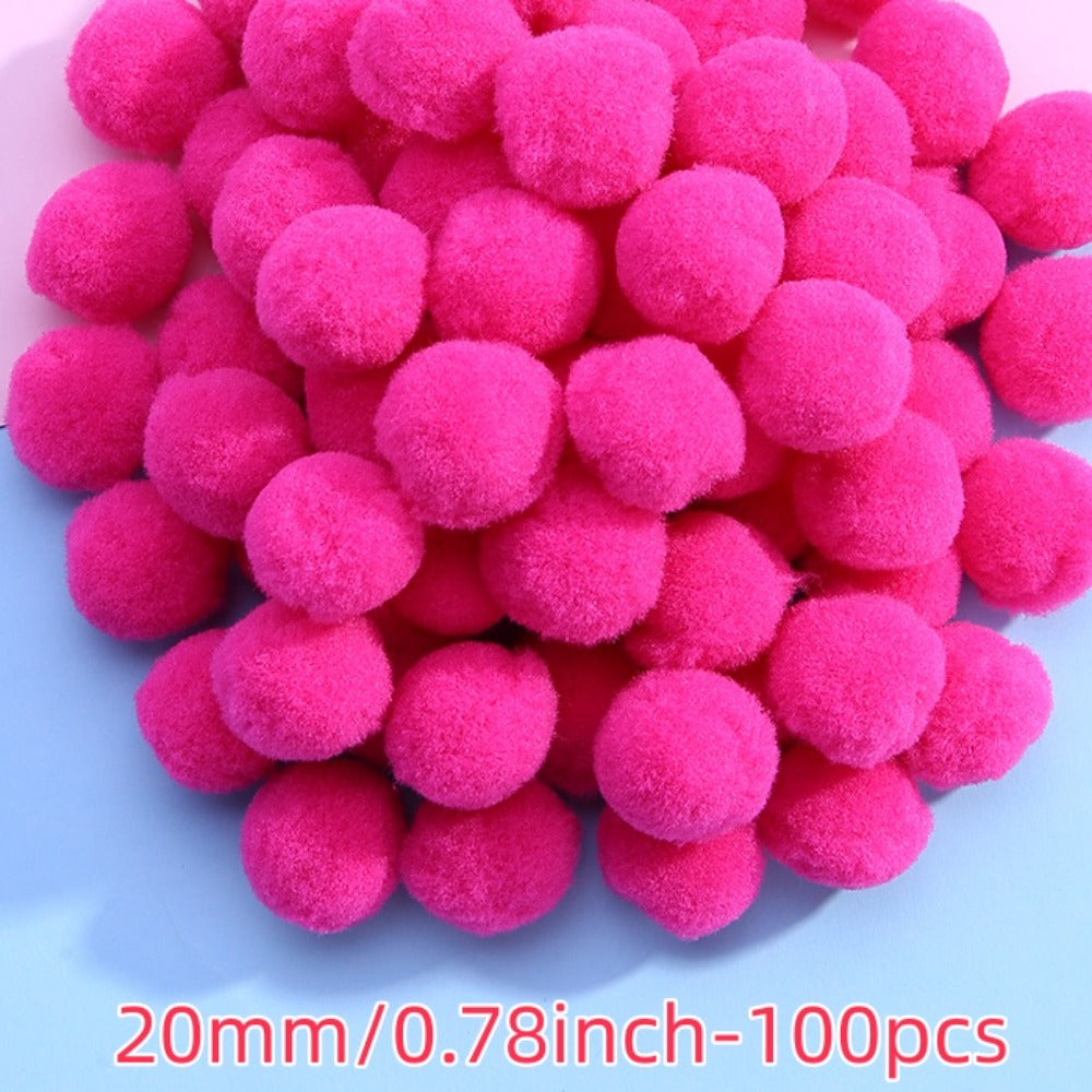 Rainbow Pom Pom Balls