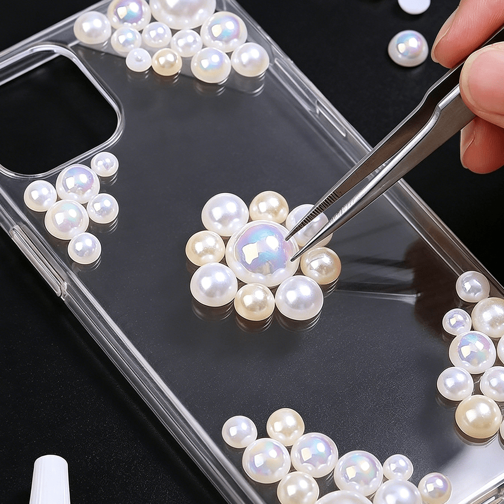 Classic Rhinestone & Pearl Bead Mix