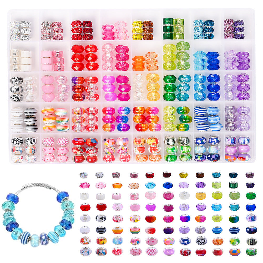 Resin Big Hole Beads Set