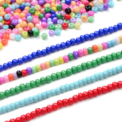 500pcs/set 3mm Colorful Charm Glass Seed Beads