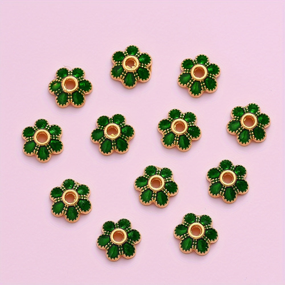 Vintage Alloy Flower Spacer Beads