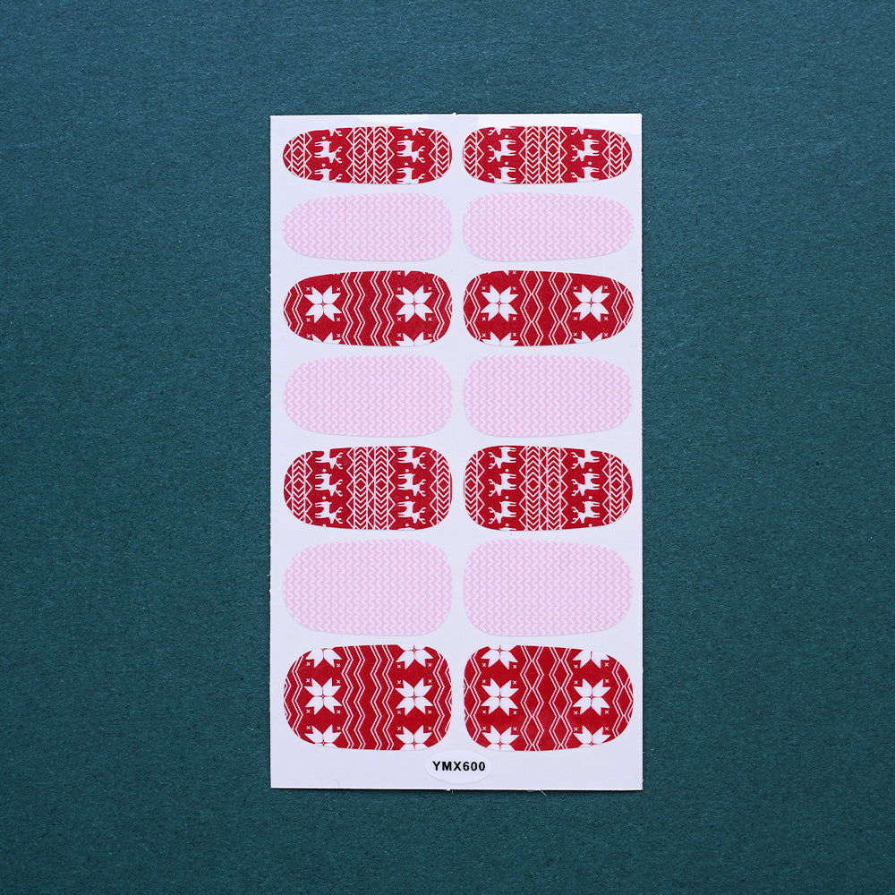 1 Sheet Christmas Nail Wrap Stickers