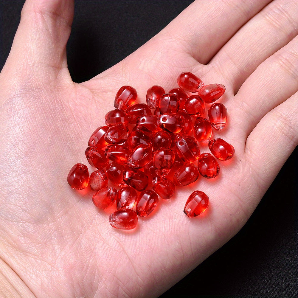 10PCS AB Water Drop Crystal-Style Bead Set