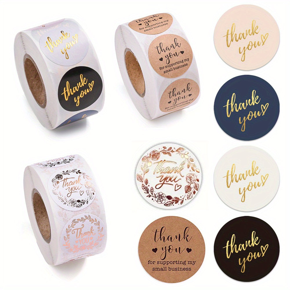 Floral Thank You Stickers
