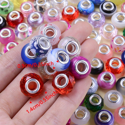Acrylic Large Hole Spacer Beads