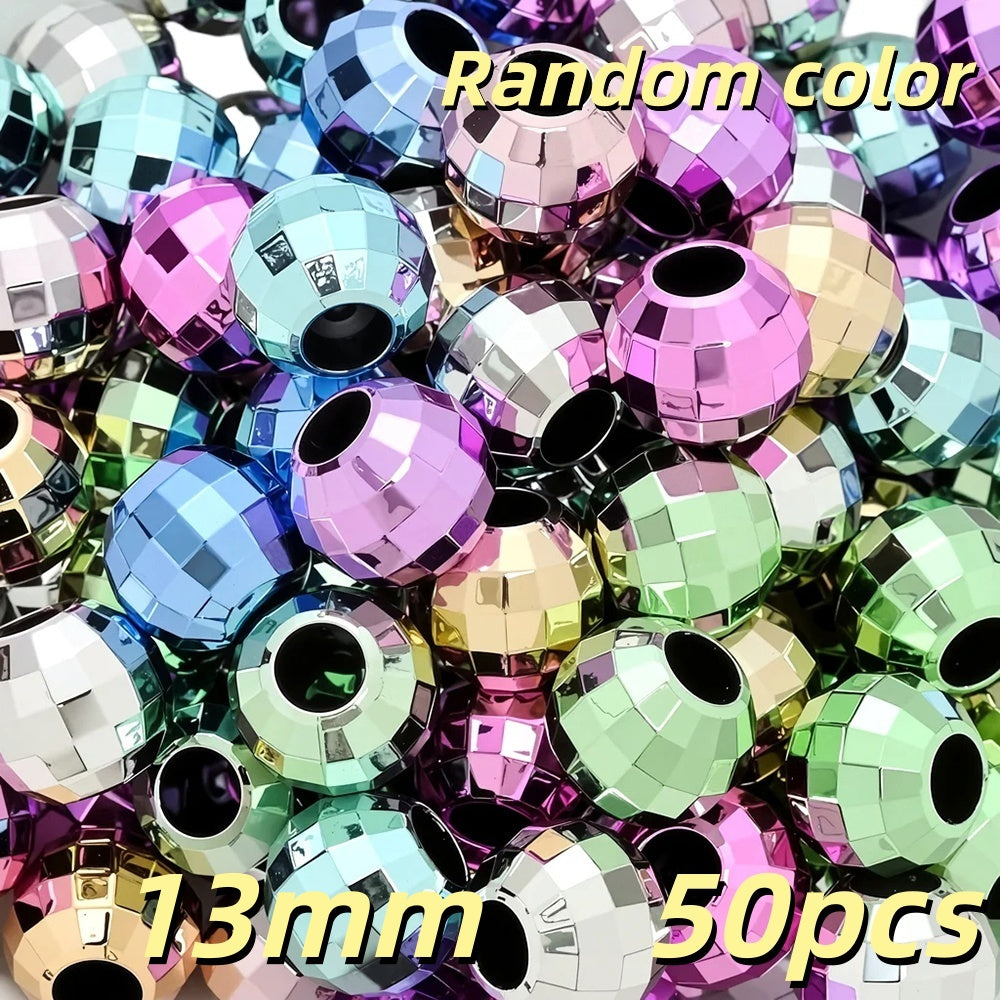 Acrylic Faceted Disco Ball Beads