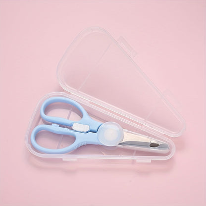 1PC Wave Heart Safety Scissors with Protective Cover