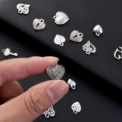 Retro Heart Alloy Pendants