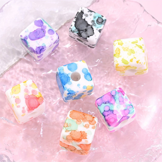 Square Acrylic Spacer Beads