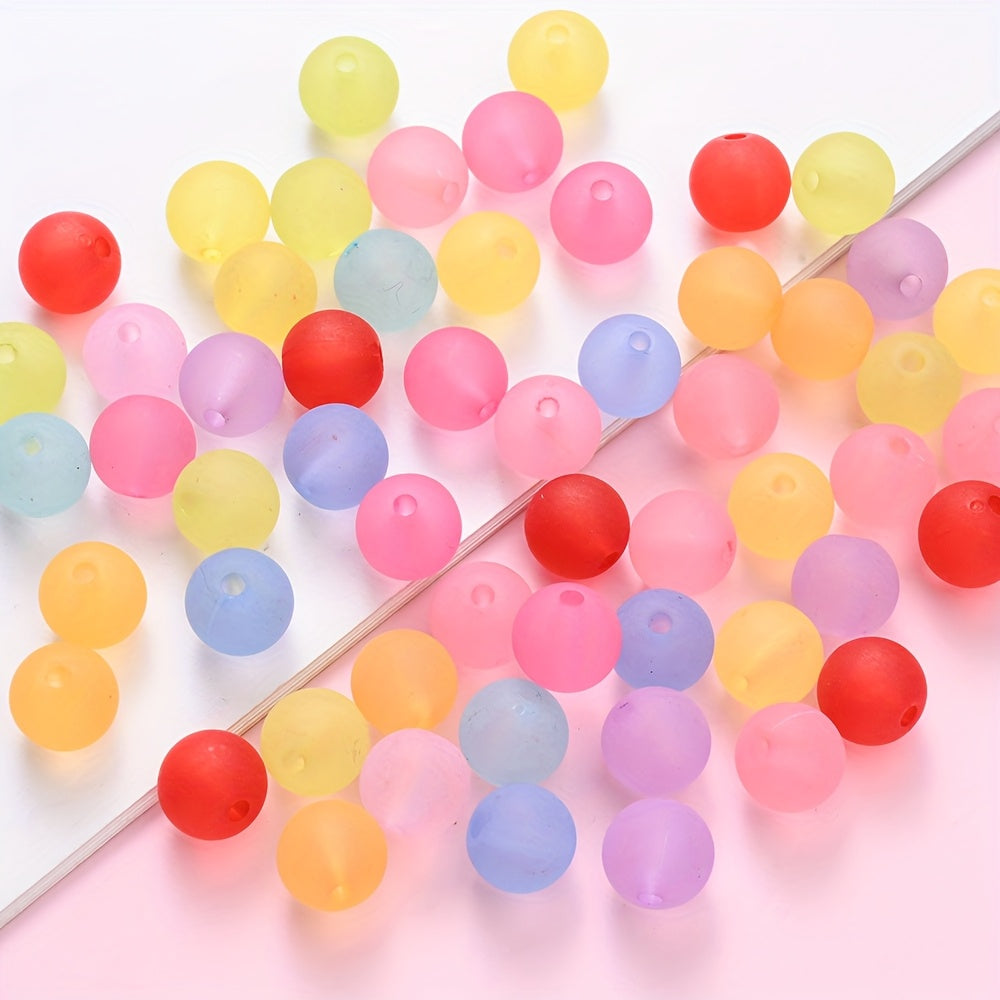 Frosted Acrylic Round Beads