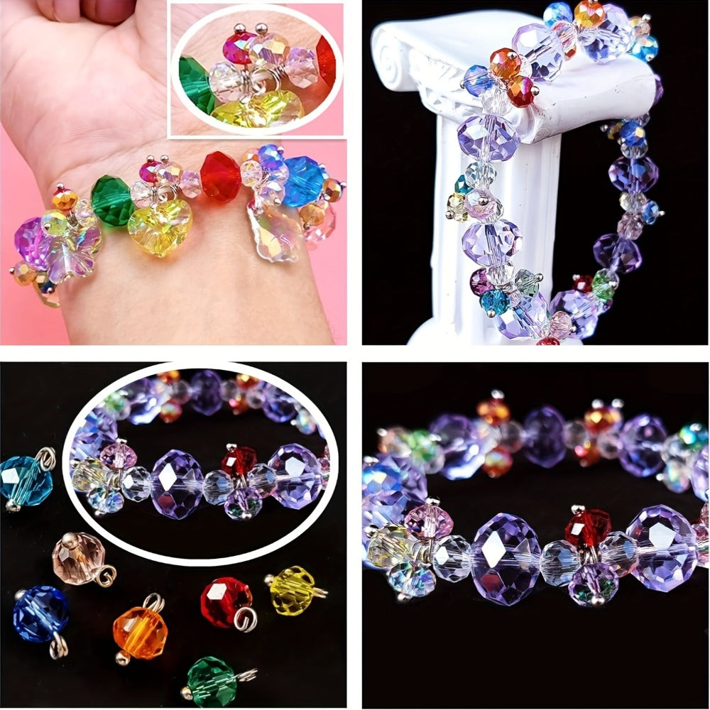 Sparkling Crystal Spacer Bead Set