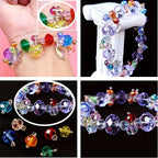 Sparkling Crystal Spacer Bead Set