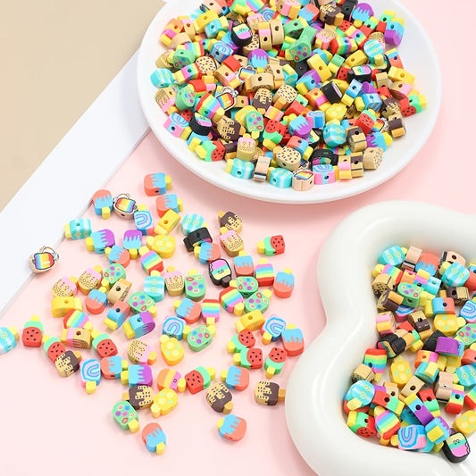 Ice Cream Polymer Clay Beads