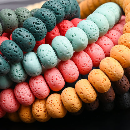 Colored Abacus Stone Beads