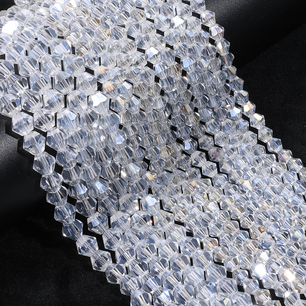 100/200/500pcs 4/6/8mm Faceted AB Glass Beads