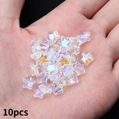 Multicolor Star Spacer Beads