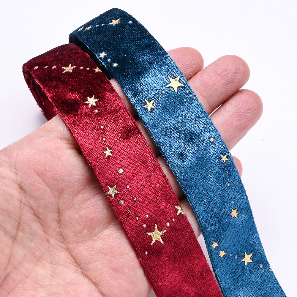 Double Velvet Star Ribbon