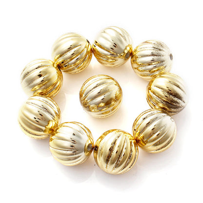 Pumpkin Round Acrylic Beads